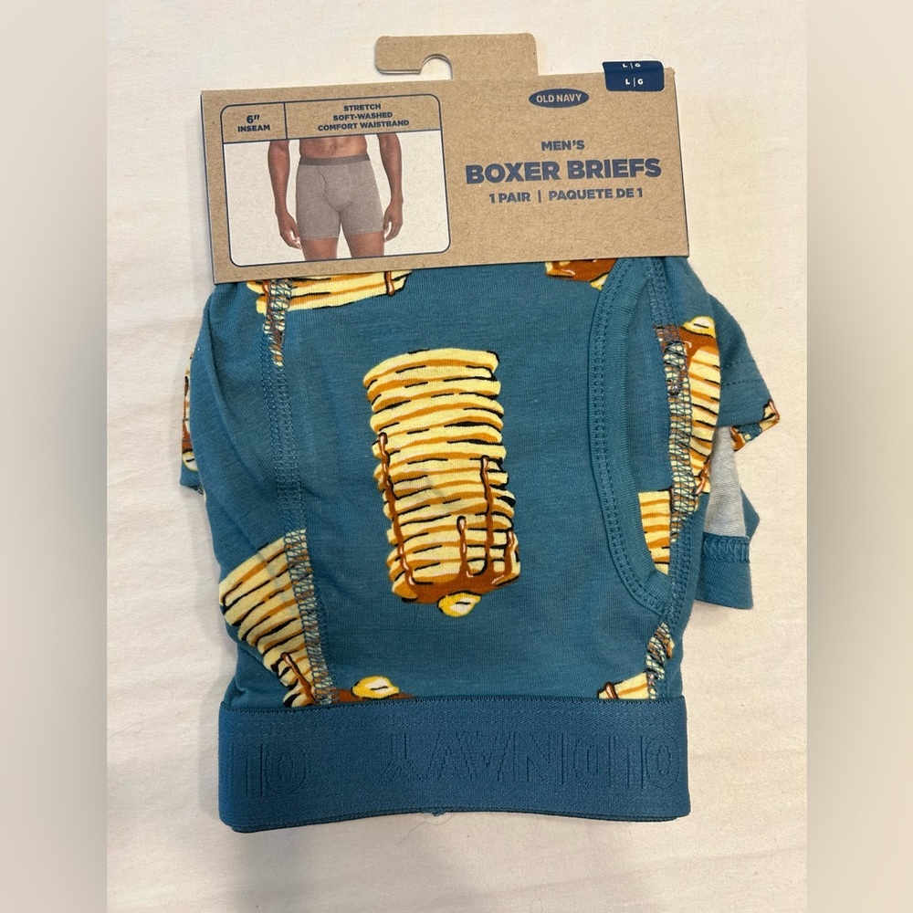 Blue Pancake Men’s Boxers